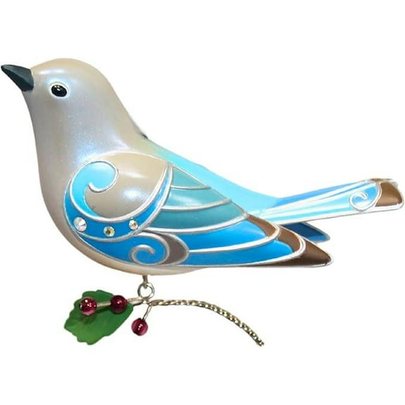2017 Lady Mountain Bluebird (Beauty of Birds) Hallmark Keepsake Christmas Tree Ornament QXE3155