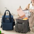 thumbnail image 4 of Bolsa de picnic Yuarrent Fiambrera hermética de tela Oxford negro, 4 of 6