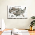 thumbnail image 4 of Elephant Stock Travels And Adventures Ii Push Pin Usa Map Wall Art - Map Canvas Canvas - 12" x 8", 4 of 9