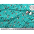 thumbnail image 3 of Soimoi Rayon Fabric Floral Love Text Print Sewing Fabric Yard 42 Inch Wide, 3 of 5