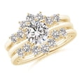 thumbnail image 4 of ANGARA Natural Diamond Sunburst Engagement Ring Wrap in 14K Yellow Gold for Women (Size-2.6mm| Color-I-J| Clarity-I1-I2) | April Birthstone, Anniversary, Jewelry Gift for Women | Natural Diamond Ring, 4 of 11