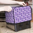 thumbnail image 7 of Uemuo Violet Print Toaster Cover 2 Slice, Small Kitchen Appliance Covers, Toaster Oven Cover with Loop, Bread Machine Cover Dust Cover Protection, 7 of 7