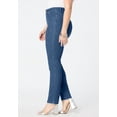 thumbnail image 4 of Roaman's Women's Plus Size High-Rise Tummy Control Straight-Leg Jeans, 4 of 4