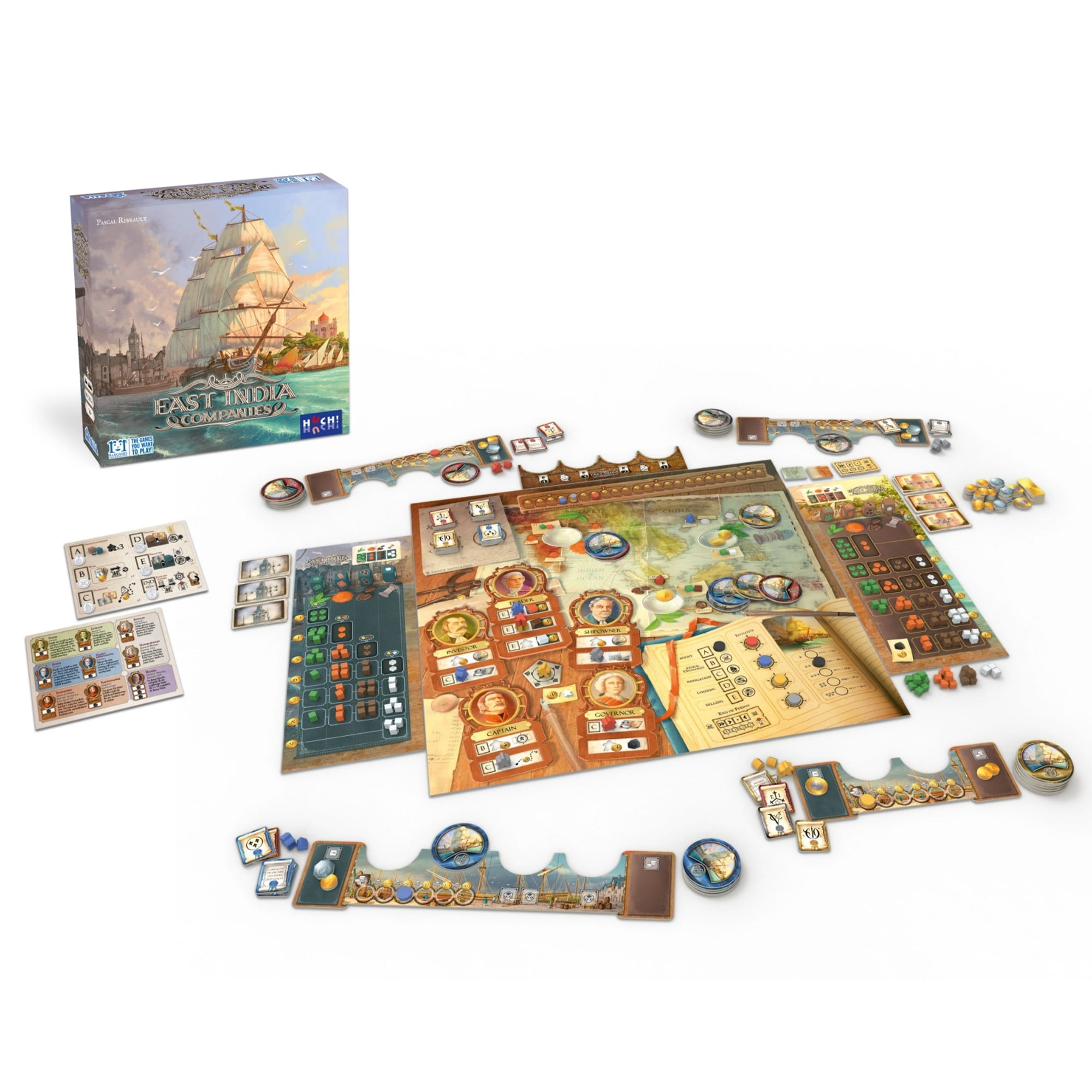 East India Companies - R&R Games, Strategy Board Game, High Seas Trading Company Game Set In The 19th Century, Buy Sell Grow Invest, Ages 14+, 2-4 Players, 90-120 Minute Game Play