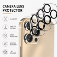 thumbnail image 2 of 3 Pack iPhone 12 Pro Max Tempered Glass Camera Lens Protector, 2 of 5