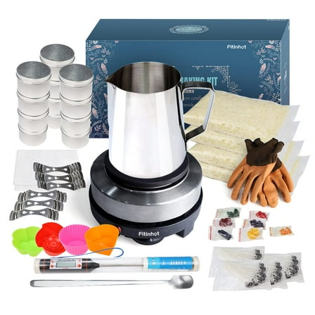 FASTTOBUY DIY Soy Candle Making Kit for Adults and Kids (200 Pieces)