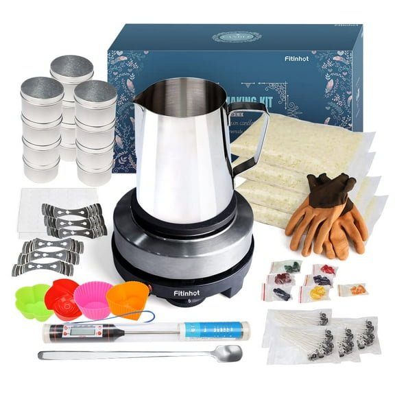 FASTTOBUY DIY Soy Candle Making Kit for Adults and Kids (200 Pieces)