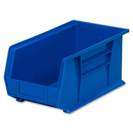 Akro-Mils Bins, Unbreakable/Waterproof, 8-1/4''x14-3/4''x7'' Blue