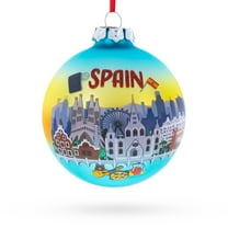 Spain Attraction Glass Ball Christmas Ornament