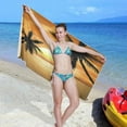 thumbnail image 6 of GZHJMY Microfiber Beach Towel,Tropical Coconut Palm Tree Super Absorbent Sport Towel with Pouch,Quick Dry Pool Towels Pool Blanket for Swimming,Picnic,Yoga Gym 30×60in Washcloth, 6 of 7