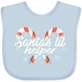 thumbnail image 3 of Inktastic Santa's Little Helper Boys or Girls Baby Bib, 3 of 4