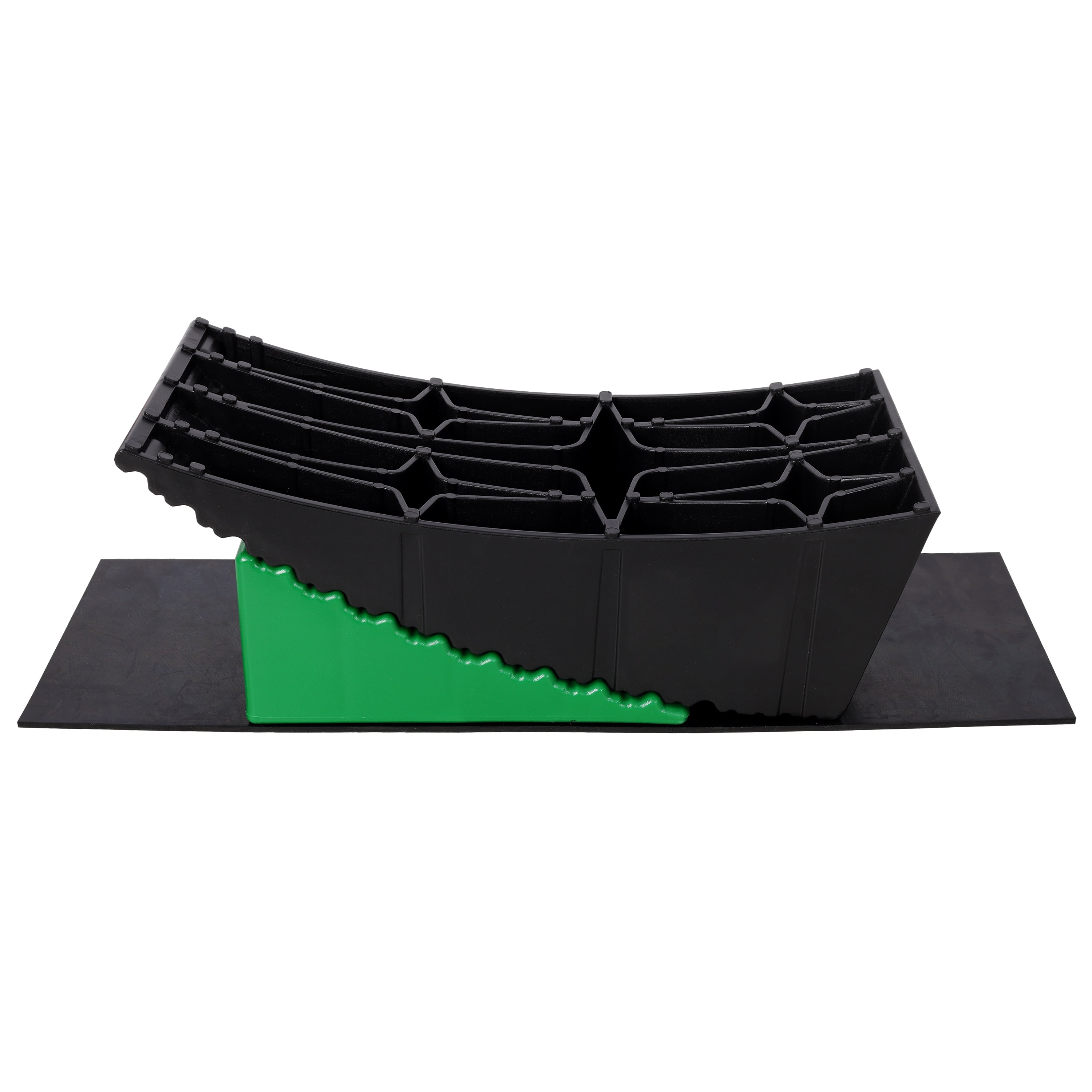 RV Leveling Blocks Kit, 8-Piece Curved RV Wheel Levelers with Chocks, Rubber Mats & Storage Bag, Camper Stabilizer Leveling System for Travel Trailer, Motorhome, Camper