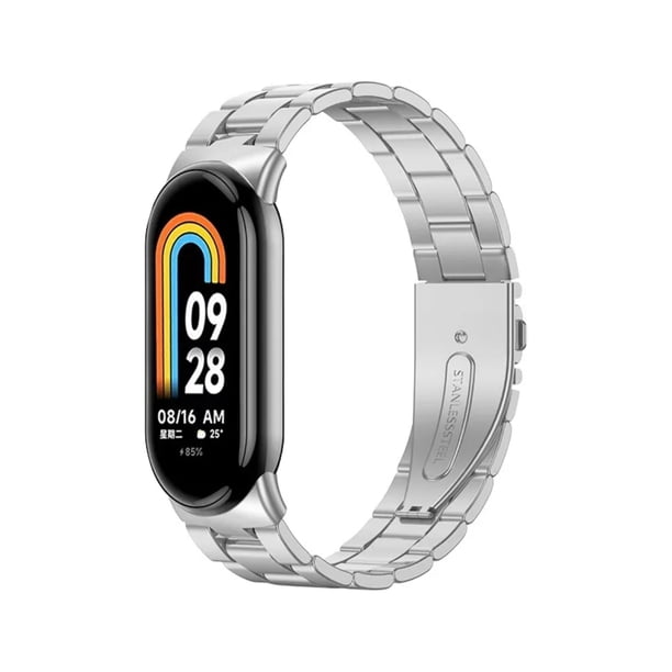 Correa Acero Inox Eslabones Para Xiaomi Mi Band 8/9/10 +1 Mica