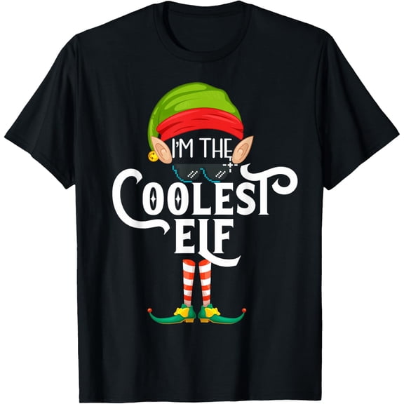 Coolest Elf Family Matching Christmas T-Shirt