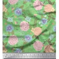 thumbnail image 1 of Soimoi Cotton Duck Fabric Leaves & Floral Artistic Fabric Prints by Yard 42 Inch Wide, 1 of 3