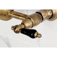 thumbnail image 3 of Kingston Brass KS1263PKL Duchess Double-Handle Wall-Mount Bridge Kitchen Faucet, Antique Brass, 3 of 7