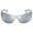Matte Silver | Silver Mirror, variant on Xagger Oversized Wrap Around Sport Polarized Sunglasses for Men Driving Fishing Golf TR90 Frame Sun Glasses