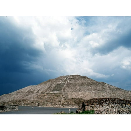 Great Pyramid of the Sun at Teotihuacan Aztec Ruins, Mexico Print Wall Art By Russell