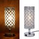 thumbnail image 2 of Tomshine Crystal Bedside Table Lamp Decorative Desk Light with Dual USB Charging Port Modern Nightstand Lamp for Bedroom Living Dining Room Office, 2 of 5