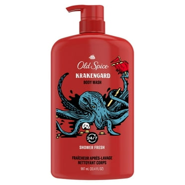 2X - Old Spice Men's Krakenguard Body Wash Pump - Scented - 33.4 fl oz
