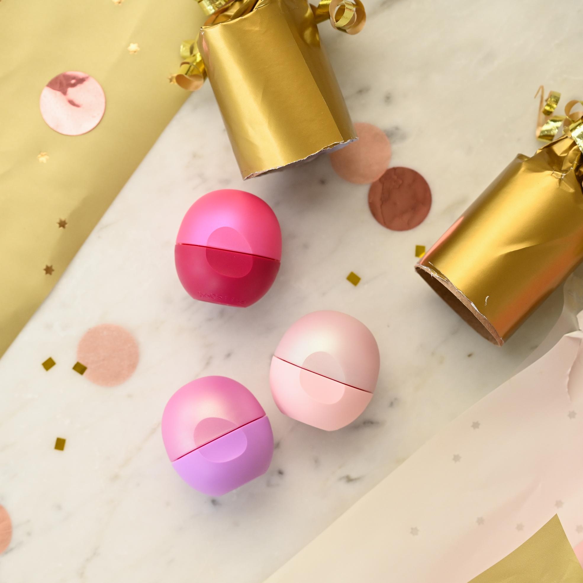 eos Holiday Lip Balm Trio - Pink Champagne, Sparkling Sugar Plum, & Pomegranate Punch, 0.25 oz/3pk - image 5 of 5
