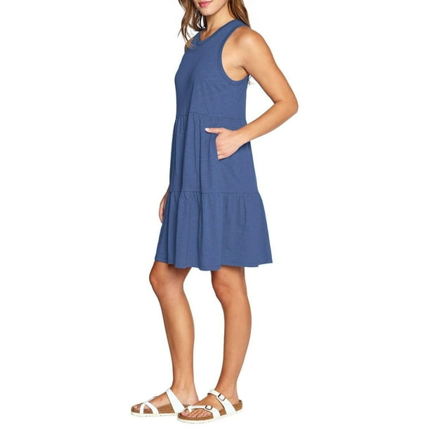 Gap Women's Lightweight Tiered Layered Sleeveless Summer Dress (Dutch Blue,  XS)