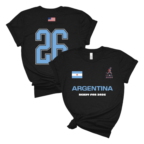 Soccer Fan Shirt 2026 Argentina Tournament Tee Men Women National Flag Supporter Futbol International Top