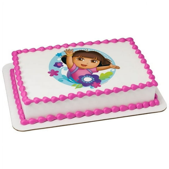 Whimsical Practicality's Dora the Explorer Edible Icing Image Cake Topper- 1/4 Sheet or Larger