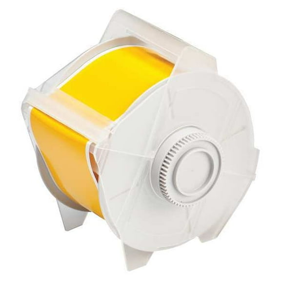 Brady Label Tape Cartridge, Yellow, Labels/Roll: Continuous 113116