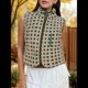 thumbnail image 4 of Chaleco de Cuadros para Mujer, Sin Mangas, de Forro , de Invierno, con Cuello Alto, Cremallera y Bolsillo en el Pecho. Verde XS, 4 of 7