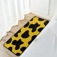 thumbnail image 7 of Area Rugs Carpet for Bedroom Floor Kitchen Rugs Yellow Black Cow Spot Door Mat Bedside Runner Rug Living Room Washable Non Slip 39×20in, 7 of 7
