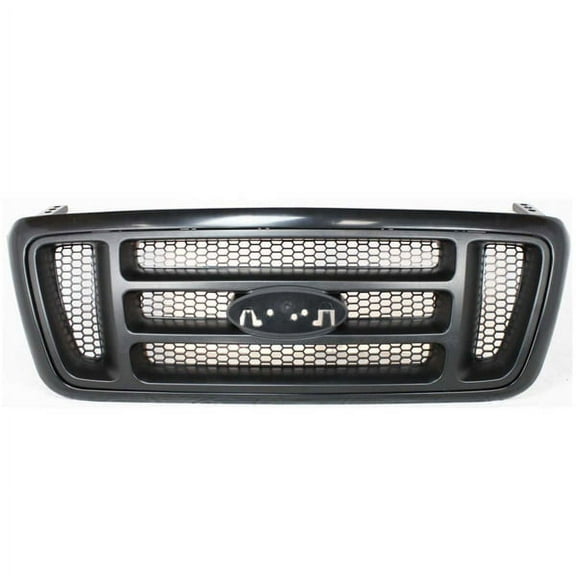 For 04-08 F150 FX4 & STX Pickup Truck Front Grille Assembly H-Bar Design Black