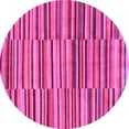 thumbnail image 1 of Ahgly Company Indoor Round Southwestern Pink Country Area Rugs, 4' Round, 1 of 4