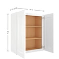 thumbnail image 5 of LUXEYARD 24 in W White Shaker Kitchen Wall Cabinet, 12 in D x 30 in H, 5 of 7