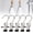 Black, variant on 5 Pack Stainless Steel Clip Hangers 360°Rotating Hook Clothes Hanger with Clips Heavy Laundry Organizer for Pants Skirts Towels Scarves Space Saving Closet Storage Hooks Light Green Clips for Hanging
