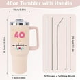 thumbnail image 2 of 40th Birthday Gifts for Women Her, Unique Funny 1985 40 th Birthday Gift 40oz Tumbler for Woman Turning 40 Year Old Mom Mother Wife Daughter Aunt Auntie Sisters Teacher Friend and Fabulous Mug, 2 of 6