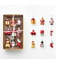 thumbnail image 2 of 2026 Christmas Home Party Decoration Santa Claus Snowman Glass Pendant Christmas Tree Decoration Scene Arrangement Christmas Celebration Party Supplies, 2 of 5