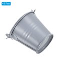 thumbnail image 4 of 2"x2" Small Metal Bucket Colorful Buckets Cute Candy Tiny Decorative Pails with Handles Silver Tone 6 Pack, 4 of 7