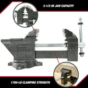 Hyper Tough 3-1/2-inch Light-Duty Bench Vise, 42935