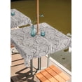 thumbnail image 2 of Outdoor Tablecloths with Umbrella Hole & Zipper, Black Grey Branches 60x60 Inch Square Tablecloths, Vintage Art Farmhouse Waterproof Table Cloth, Patio/Pool/Picnic Table Covers, 2 of 8