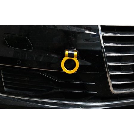 JDM Style Gold Triangle Tow Hook Decoration For Car SUV - Universal Front/Rear Mount