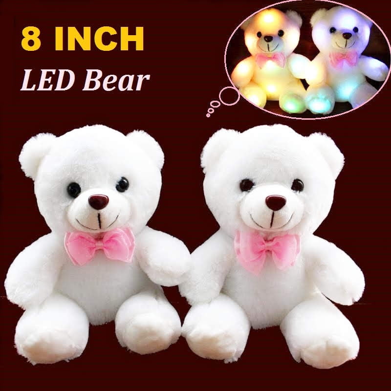 2PCS 8'' Talking Teddy Bear with Glowing Night Light Colorful Plush Bear Toys Birthday Chrismas Gift for Kids | Walmart Canada 2PCS 8'' Talking Teddy Bear with Glowing Night Light Colorful Plush Bear Toys Birthday Chrismas Gift for Kids | Walmart Canada