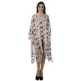 thumbnail image 2 of Moomaya Georgette Ladies Kaftan Holiday Loungewear Midi Dress Beach Coverup, 2 of 6