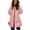 RYE-Pink, variant on LWFFDAW Puffer Vest Women Hooded Full Zip Short Sleeve Vests Lightweight Loose Outerwear Quilted Vest with Zipper Pockets