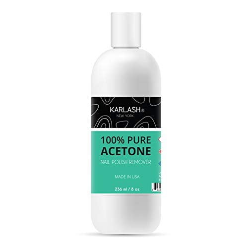 Karlash Professional 100% Pure Acetone Polish Nail Remover 8 oz - Quick, Professional Nail Polish Remover - For Natural, Gel, Acrylic, Sculptured Nails Karlash Professional 100% Pure Acetone Polish Nail Remover 8 oz - Quick, Professional Nail Polish Remover - For Natural, Gel, Acrylic, Sculptured Nails