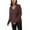 Coffee, variant on Essentials Women's Sweater Long Sleeve V Neck Cable Knit Solid Basic Business Casual Work Pullover Tops