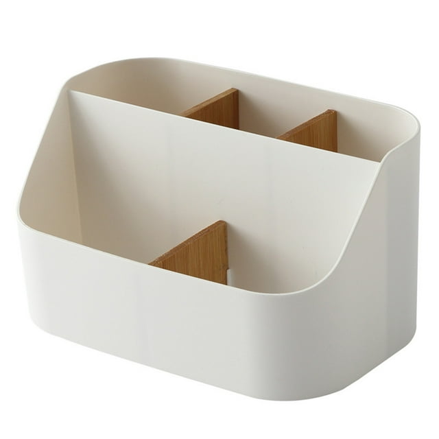 Bdday Office Storage Detachable Partition Large Capacity Storage Rack Antis Slip and Wear-Resistants Desktop Storage Box Suitable for Living Room Bedroom Washbasin Makeup Storage Organizer