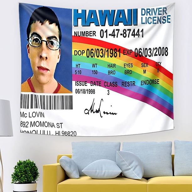 Tapiz decorativo para colgar en la pared McLovins ID Anime, 150 x 150 cm