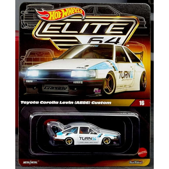 Hot Wheels Toyota Corolla Levin (AE86) Custom Collectors Elite 64