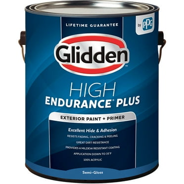 Glidden HEP Semi-Gloss Exterior Paint   Primer, Accent Base, 1 Gallon